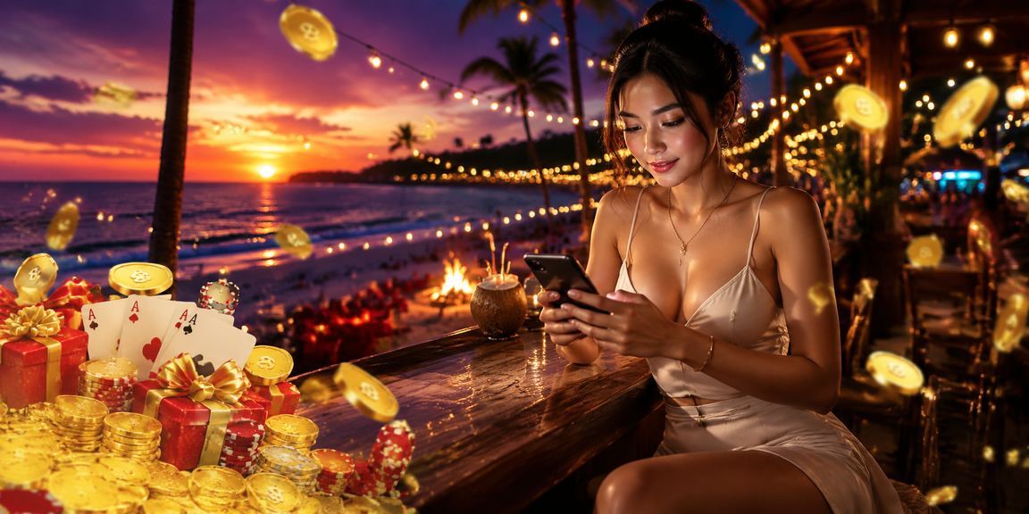 Hình ảnh game bài đổi thưởng trên bãi biển Phú Quốc